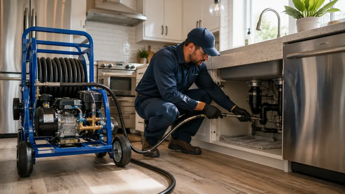 Kitchen Drain Hydro Jetting in Fellows